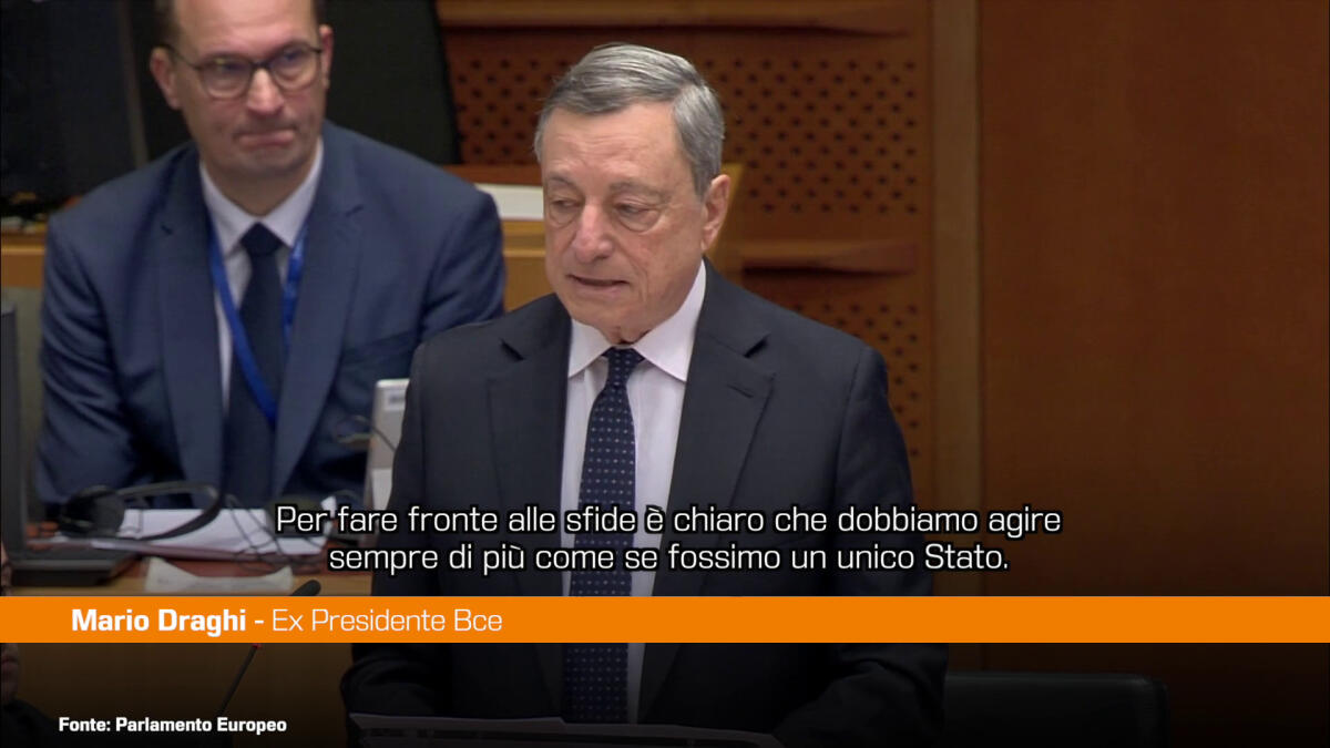 Ue, Draghi "Sfide sempre più complesse, agire come unico Stato" - 