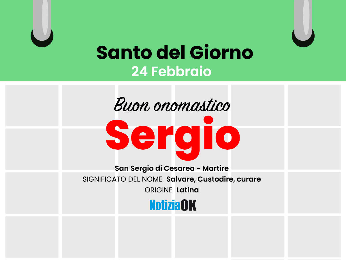 Onomastico: il Santo del giorno è San Sergio di Cesarea Martire - 