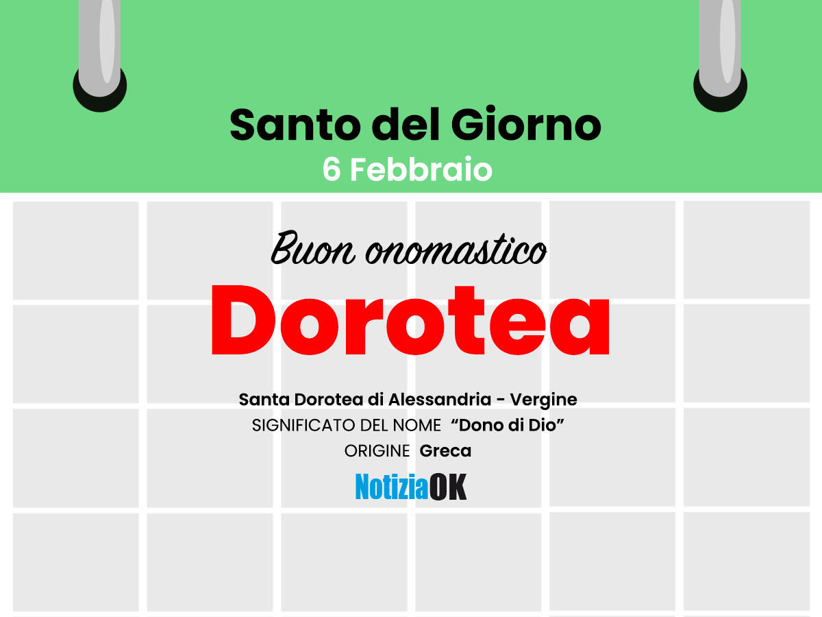 Oggi la Chiesa celebra la memoria di Santa Dorotea - 