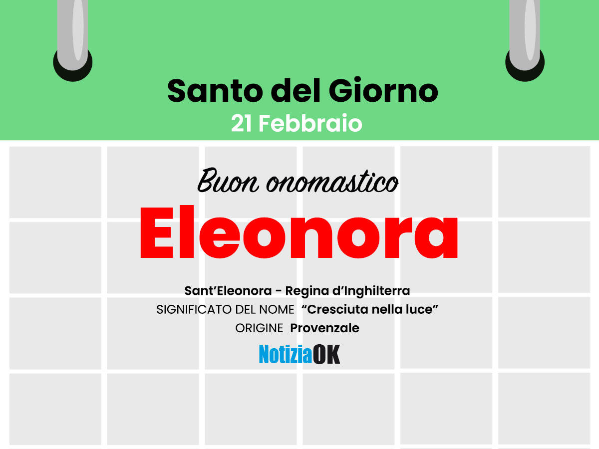 Oggi la Chiesa celebra la memoria di Santa Eleonora - 