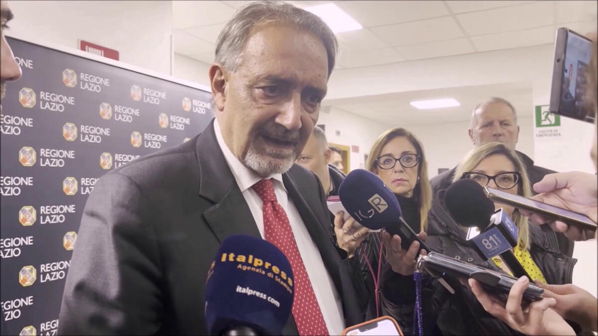 Rocca "Dati incoraggianti sulla sanità nel Lazio" -