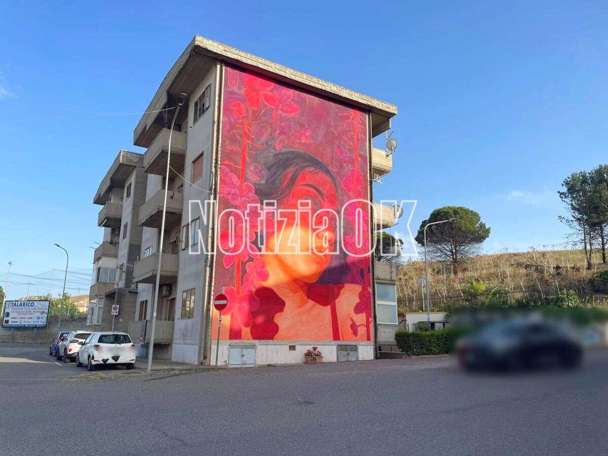 Crotone - Il murale di Kitsune, realizzato ai 300 alloggi, tra i più apprezzati al mondo - 