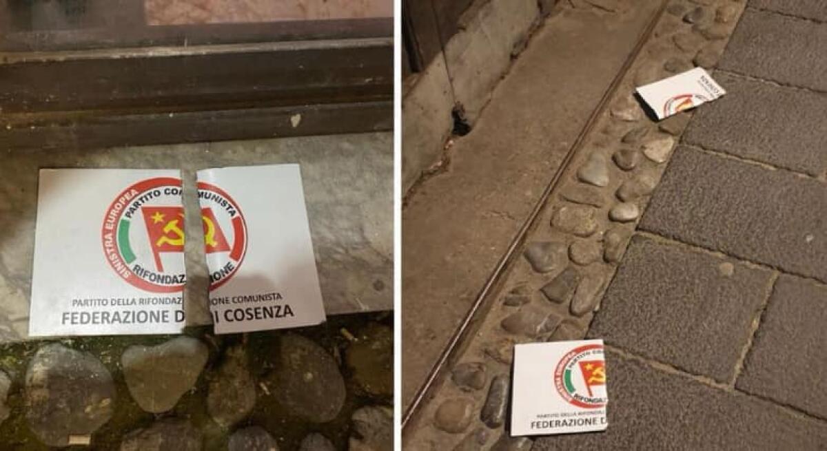 Cosenza - Atto vandalico contro la sede di Rifondazione Comunista, la condanna della Cgil - 