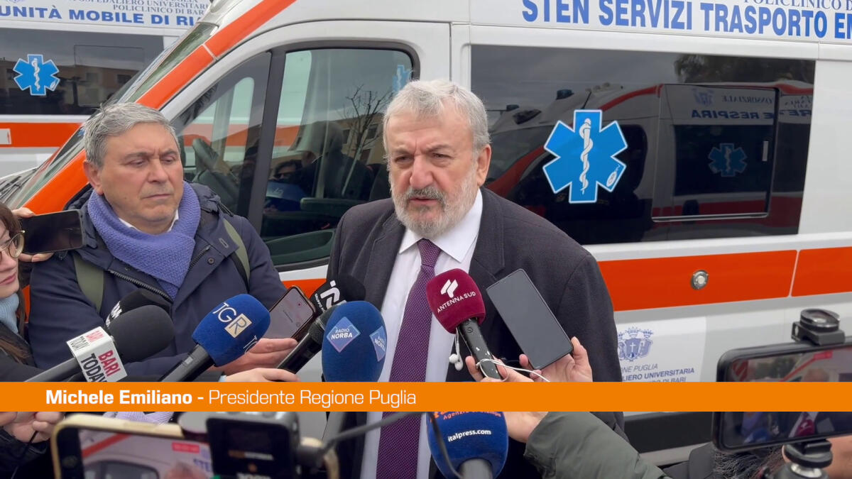 Emiliano "Governo Meloni ha preso 60 milioni dalla Puglia" - 