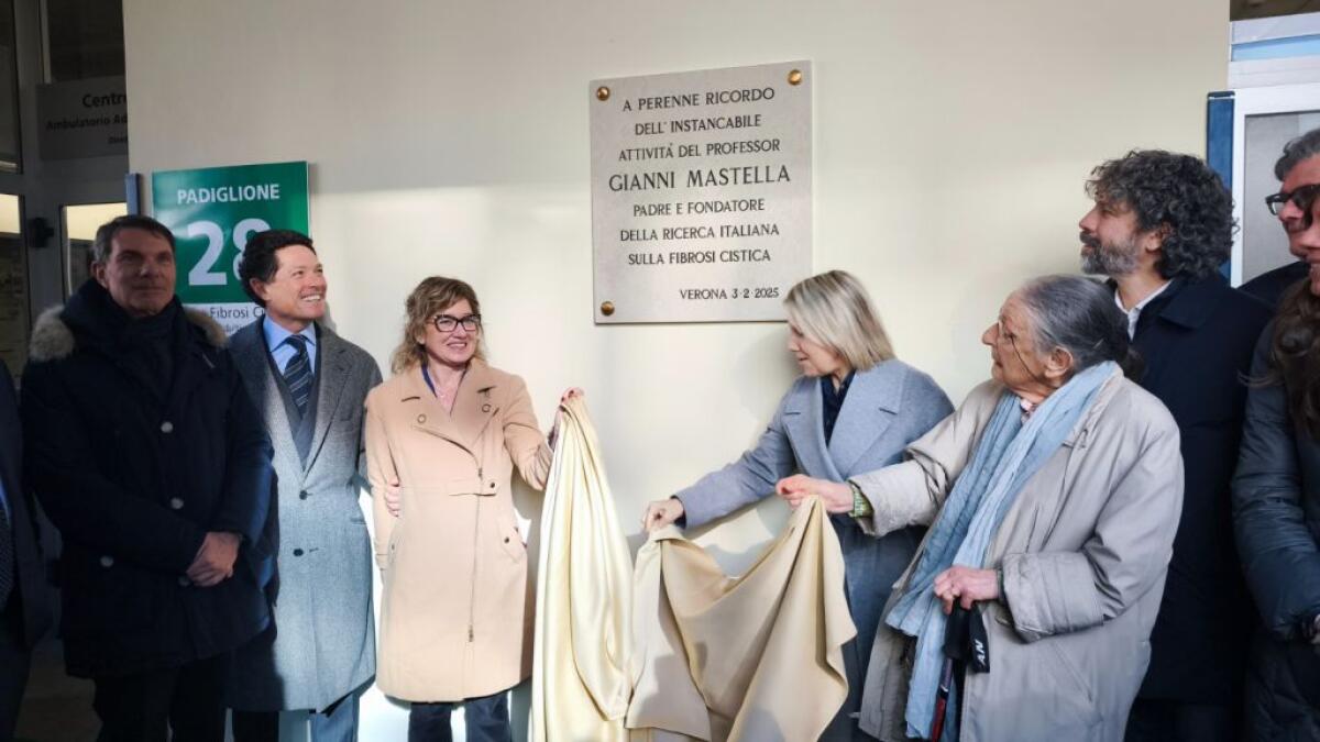 Intitolato a Gianni Mastella il Centro Fibrosi Cistica di Verona - 