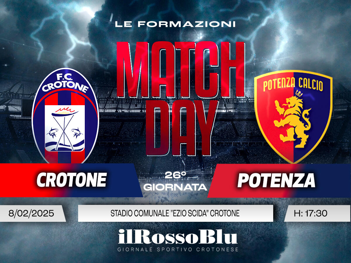 #CrotonePotenza | Le Formazioni - Un grande ritorno tra i titolari rossoblù - 