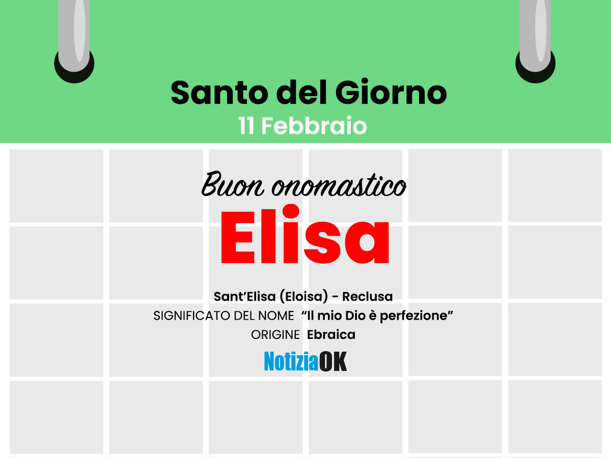 Oggi la Chiesa celebra la memoria di Santa Elisa - 
