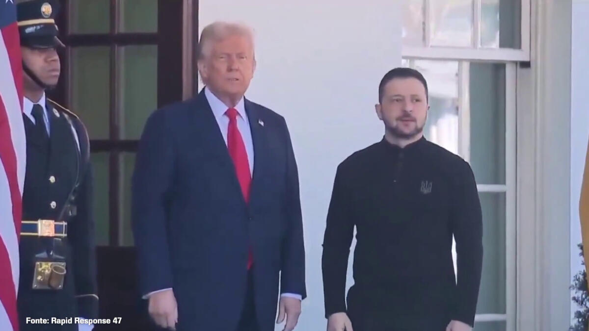 Zelensky accolto da Trump alla Casa Bianca - 