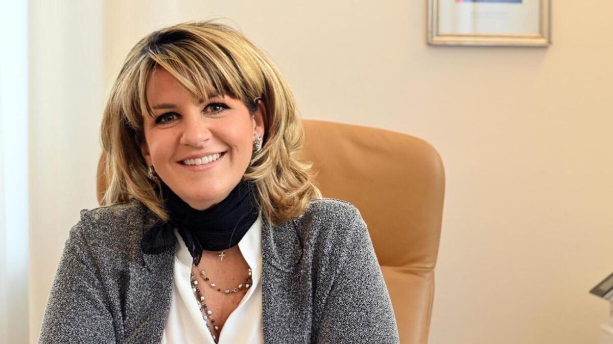 La componente del CSM, Claudia Eccher, sul palco di #UnAnnodiCrotoneOk - 