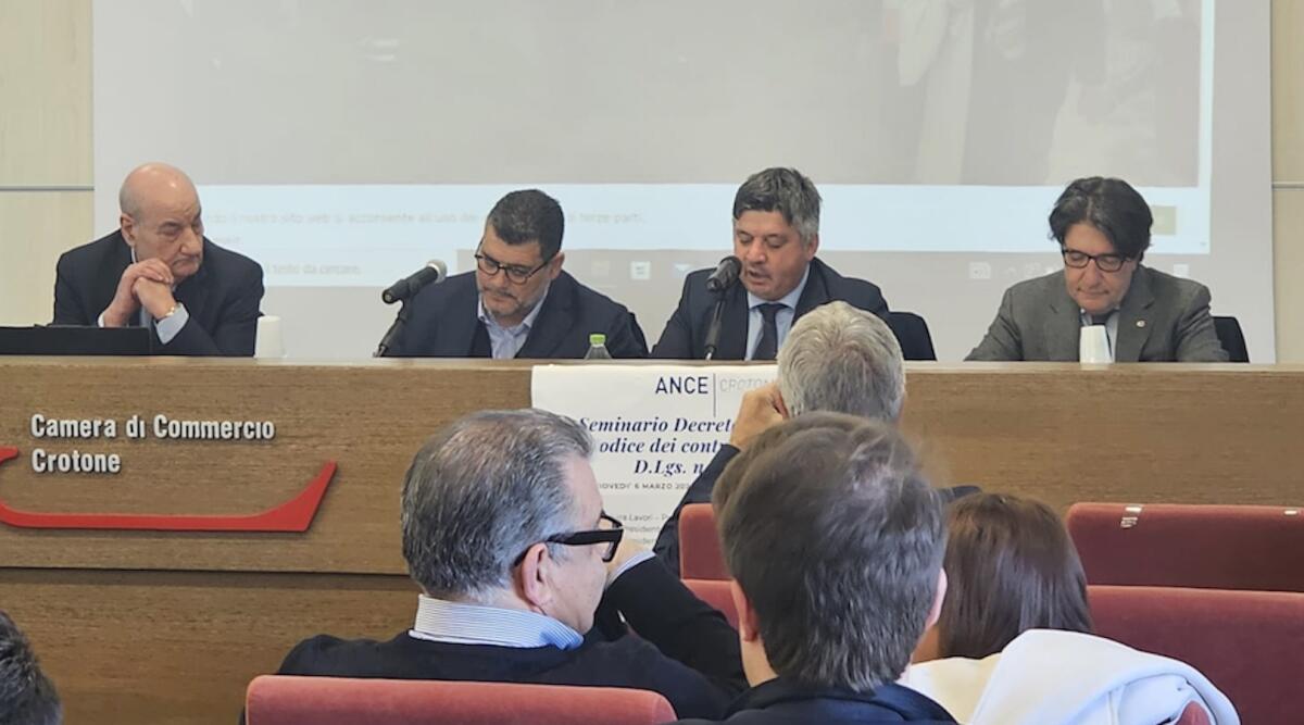 Crotone - Ance apre un confronto sul Codice degli appalti - 