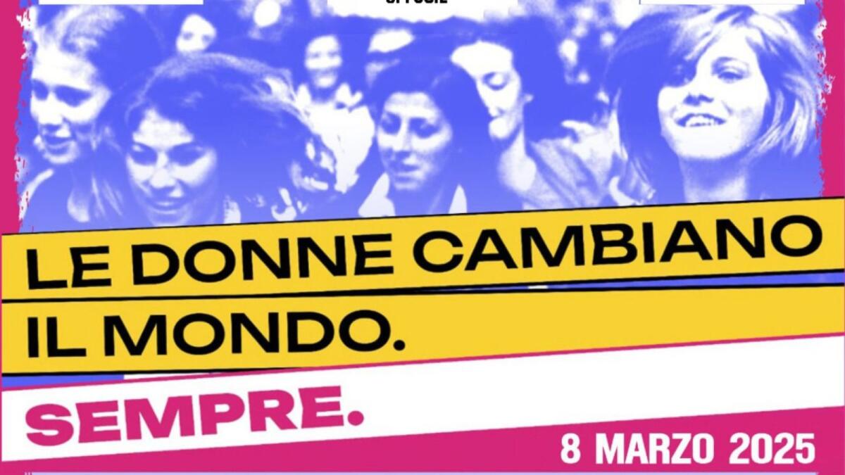 Cosenza - La Cgil celebra l'8 marzo in piazza - 