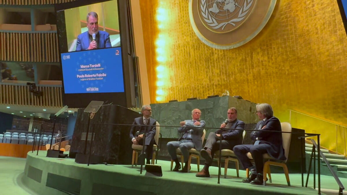 Tardelli e Falcao ambasciatori di sport e pace all'Onu -