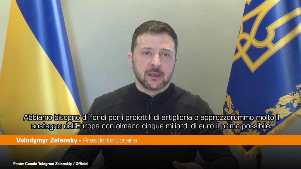 Zelensky ai leader Ue "Sì a piano da 5 miliardi e ReArm Europe" -