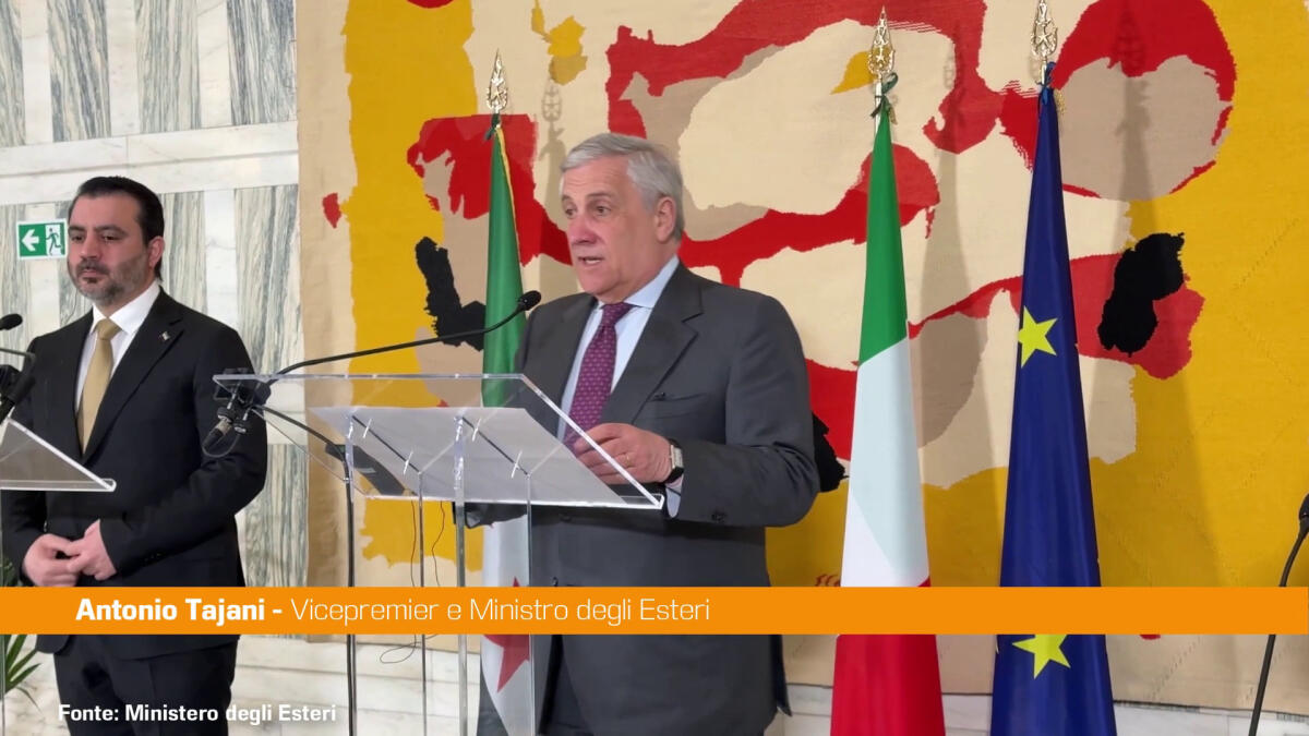 Siria, Tajani "Transizione sia pacifica e inclusiva" -