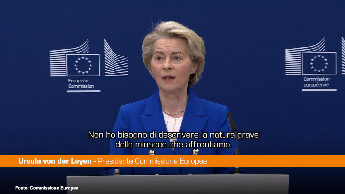 Von der Leyen "Riarmare l'Europa per rispondere alle minacce" - 