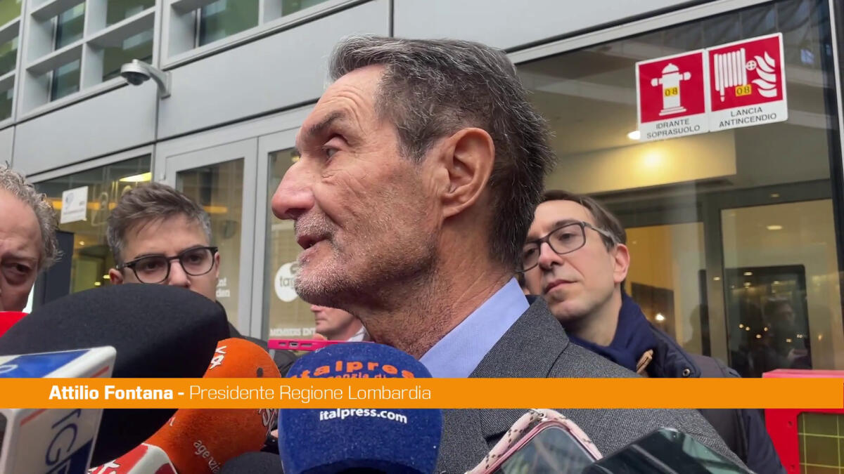 Fontana "Tensioni Lega-FI? Normale dialogo interno alla maggioranza" -