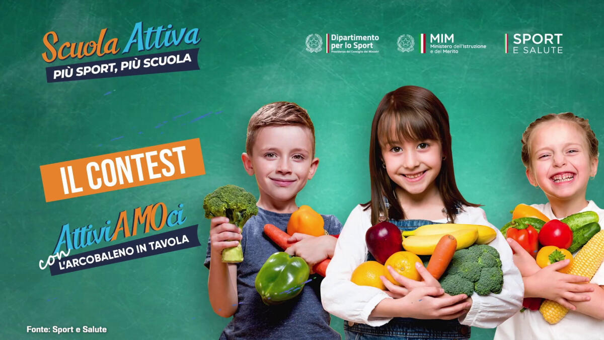 Sport e Salute, al via contest"Attiviamoci con l'arcobaleno in tavola" - 