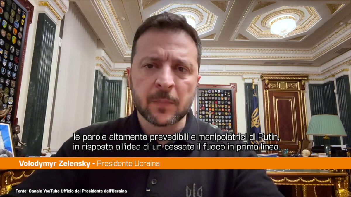 Zelensky "Putin vuole continuare la guerra" - 