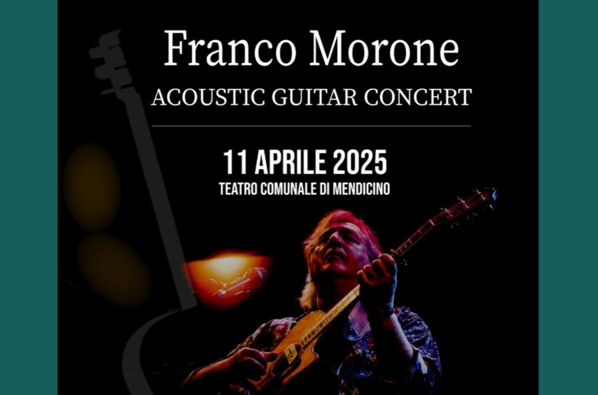 Mendicino - Per Sguardi a sud il concerto di Franco Morone -