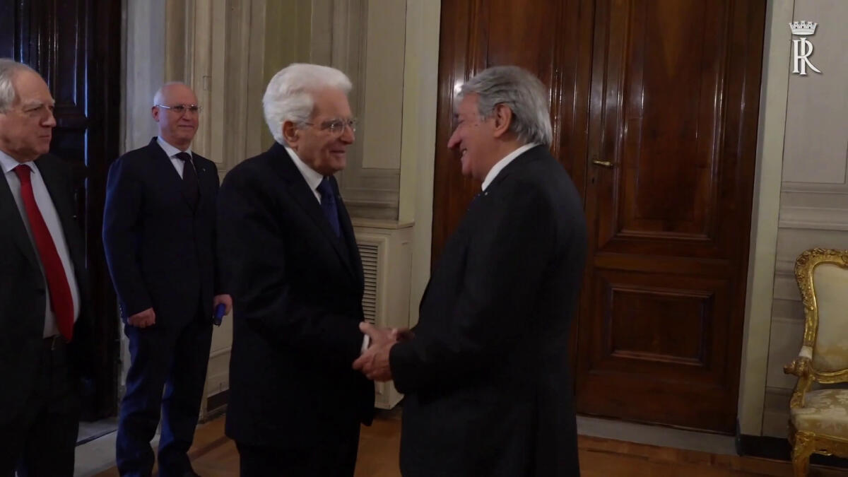 Mattarella riceve delegazione Associazione Italiana Editori - 