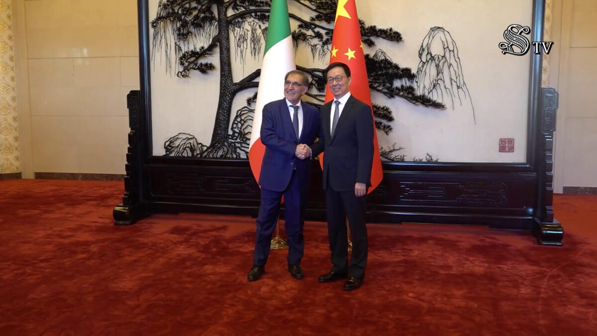 La Russa incontra il vicepresidente cinese Han Zheng -