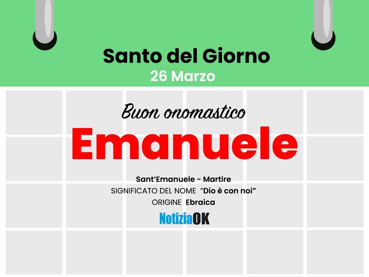 Oggi la Chiesa celebra la memoria di Sant'Emanuele - 