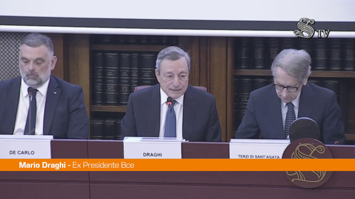 Draghi "Nel solo 2024 500 mld di euro di risparmio andati via da Ue" -