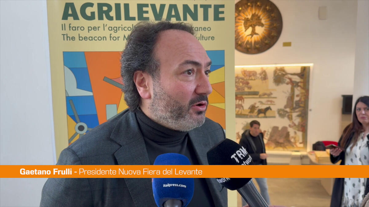 Frulli "Con Agrilevante ruolo strategico quartiere fieristico barese" -