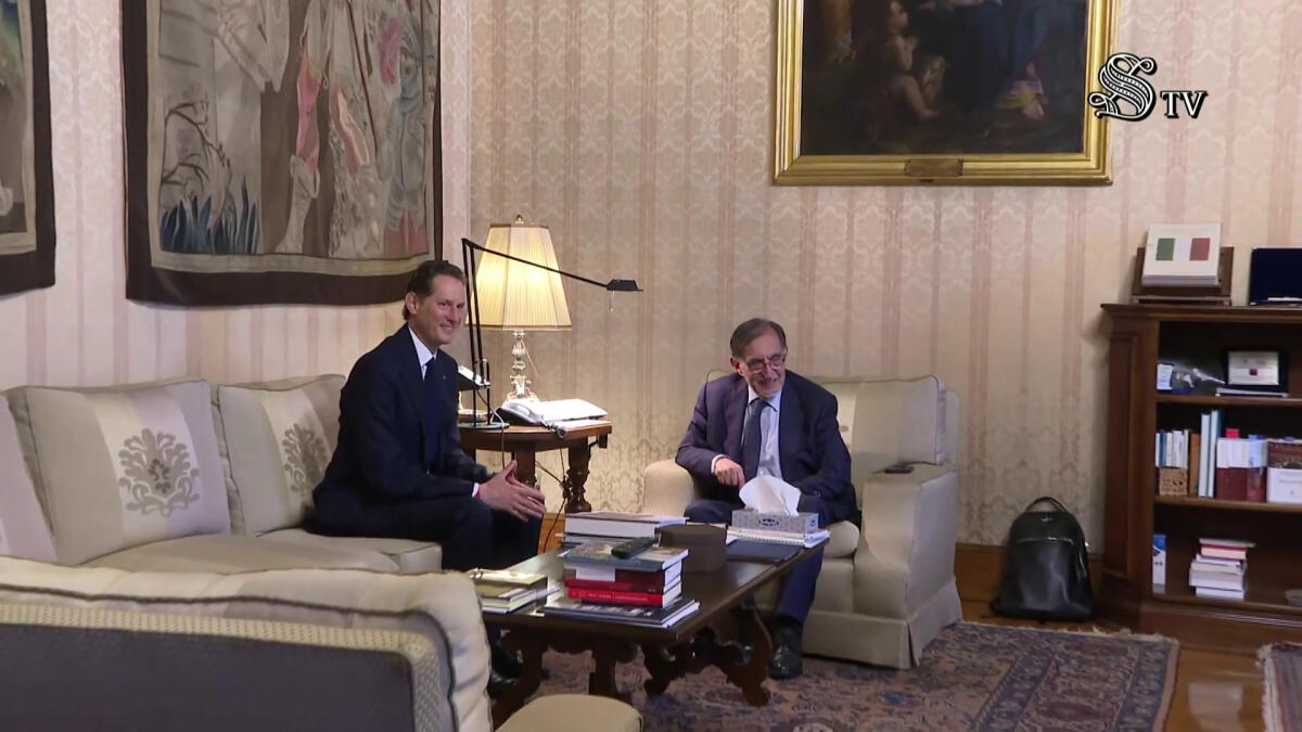 La Russa incontra John Elkann a Palazzo Madama -
