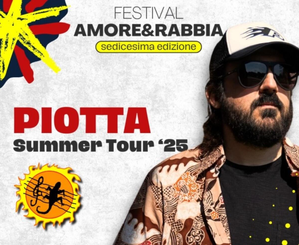 Piotta in concerto a Verzino per il Festival Amore &amp; Rabbia 2025 - 
