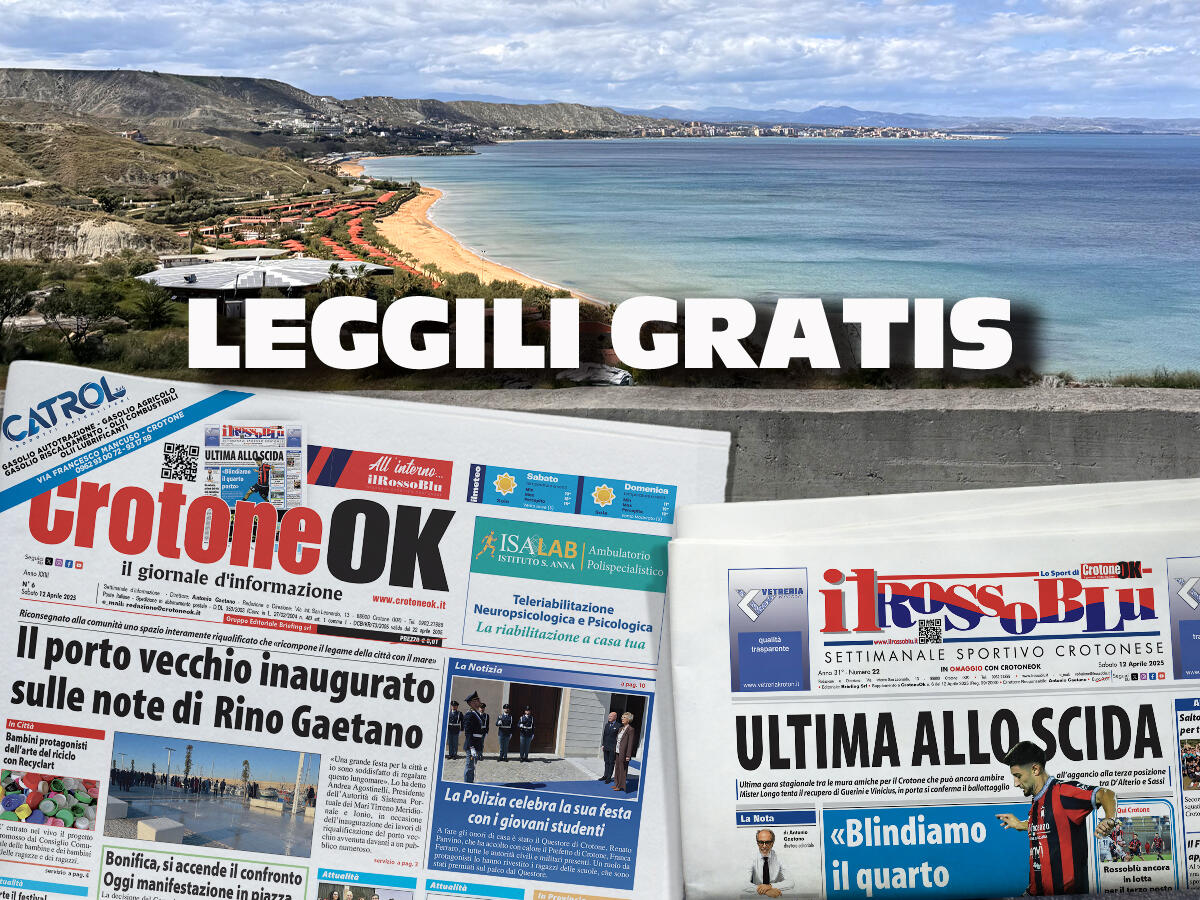 CLICCA QUI QUI E LEGGI SUBITO CROTONEOK - 