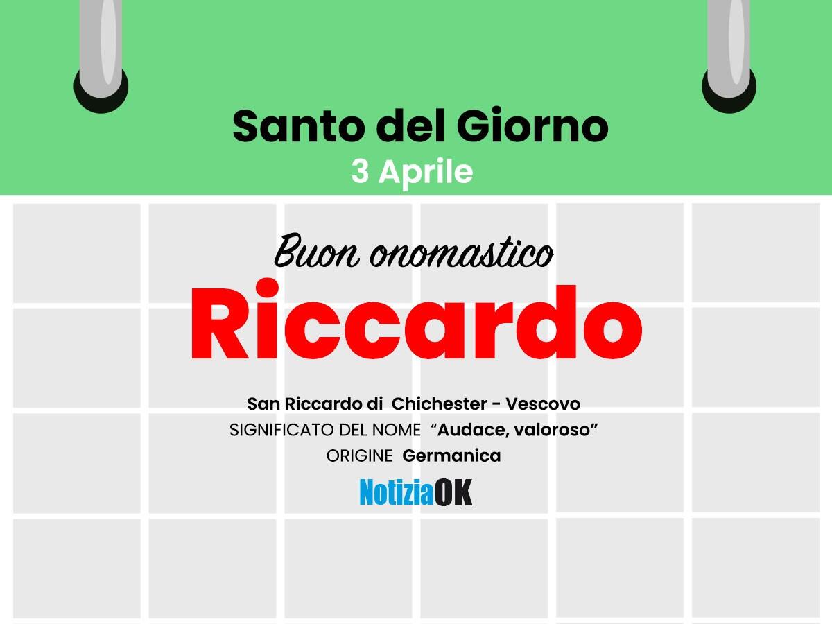 Onomastico: il Santo del giorno è San Riccardo - 