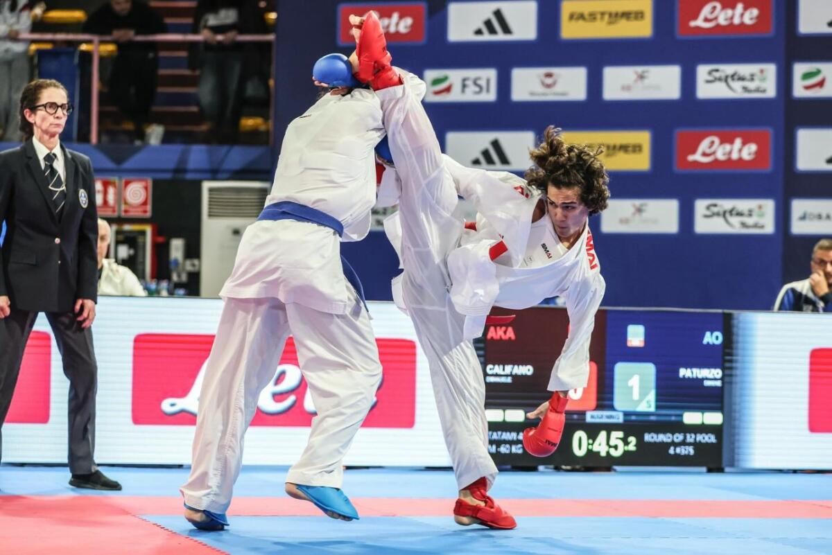 L'Accademia Karate Crotone protagonista ai Campionati Assoluti con Paturzo e Oliverio - 