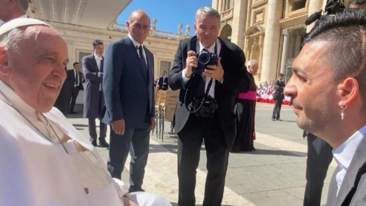 Contro il bullismo, presente a San Pietro: l’omaggio di Raffaele Capperi a Papa Francesco - 