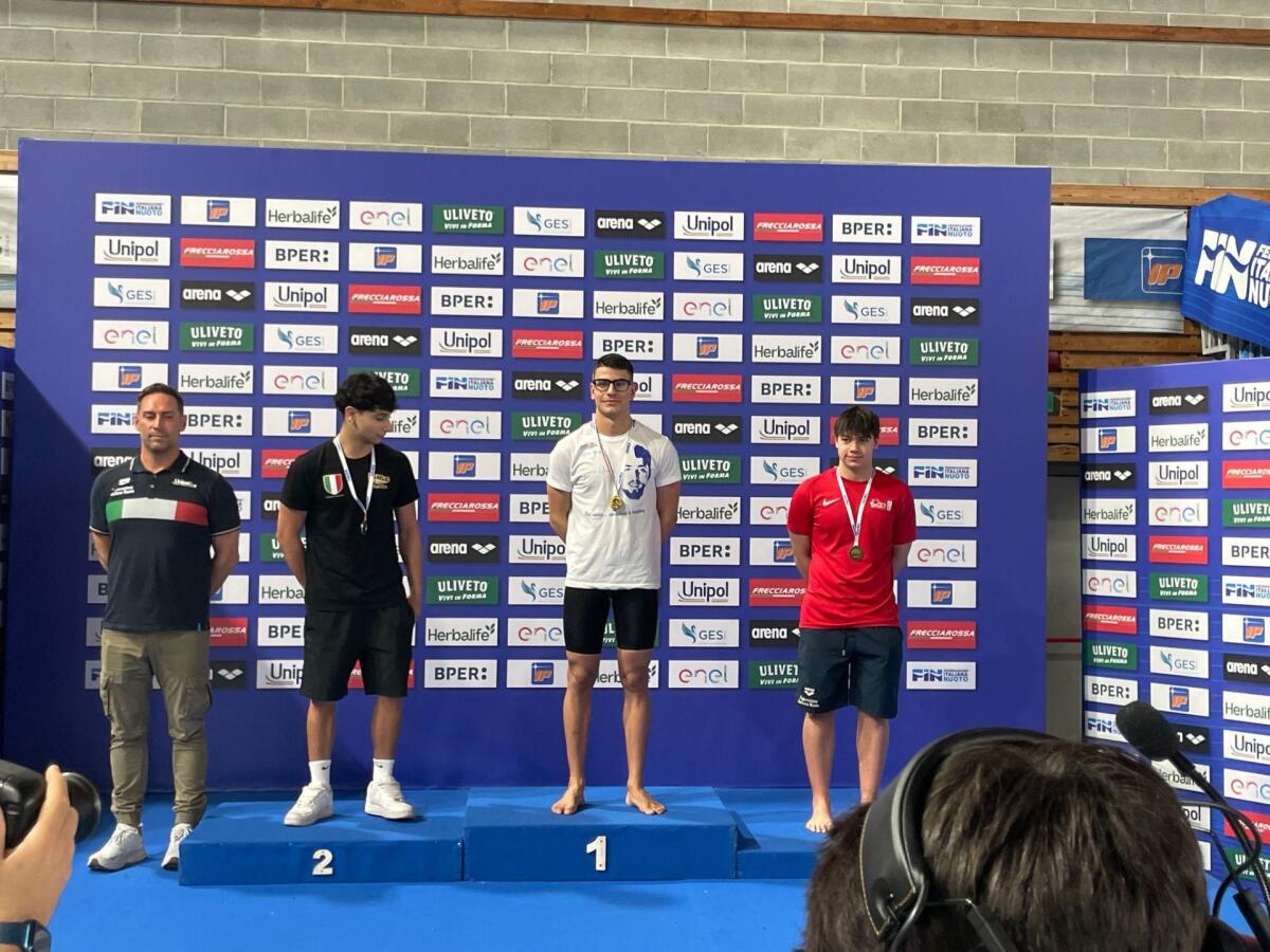 Il calabrese Gianluca Pittelli della Arvalia Nuoto Lamezia conquista il titolo di Campione d’Italia  - 
