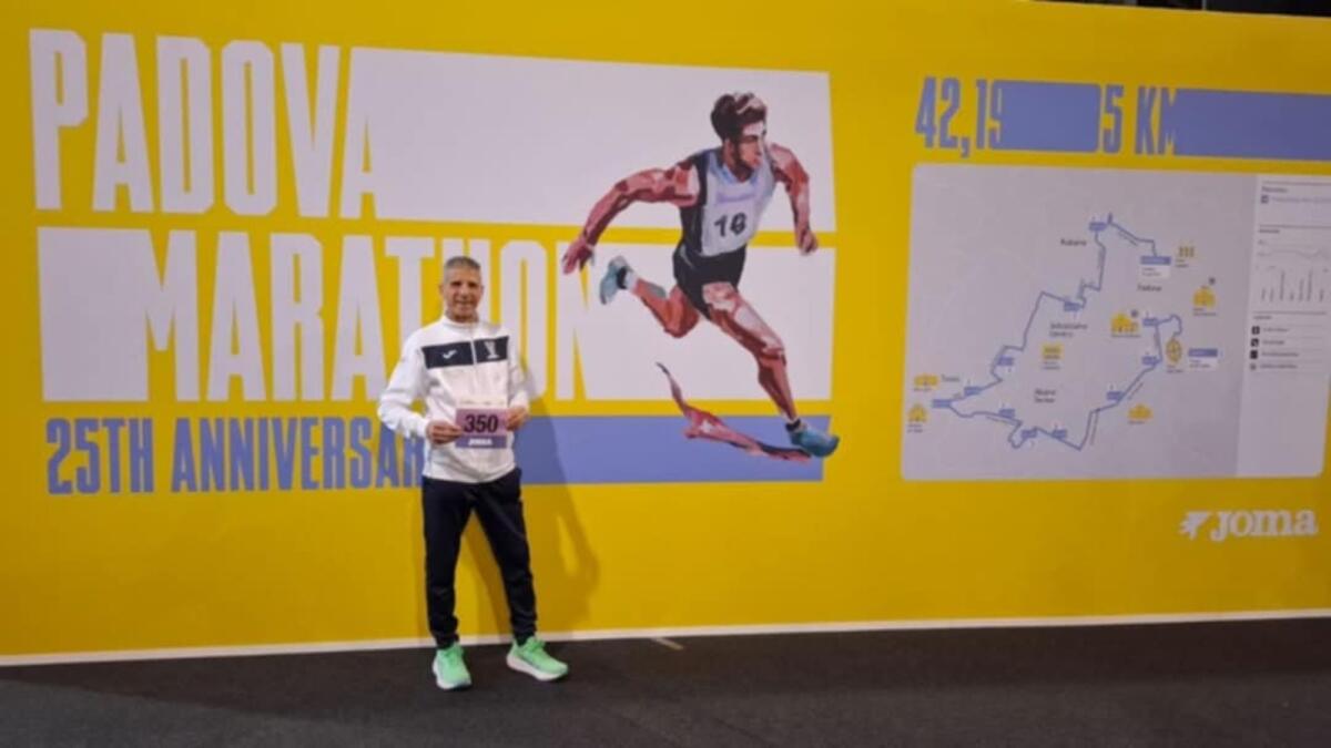 Carmine Talarico conquista il primo posto di categoria alla Padova Marathon - 