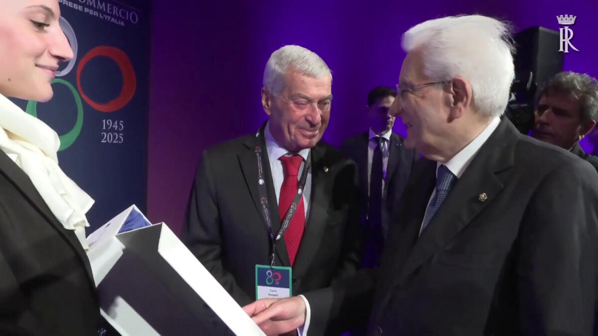 Mattarella a mostra Confcommercio per 80° anniversario - 
