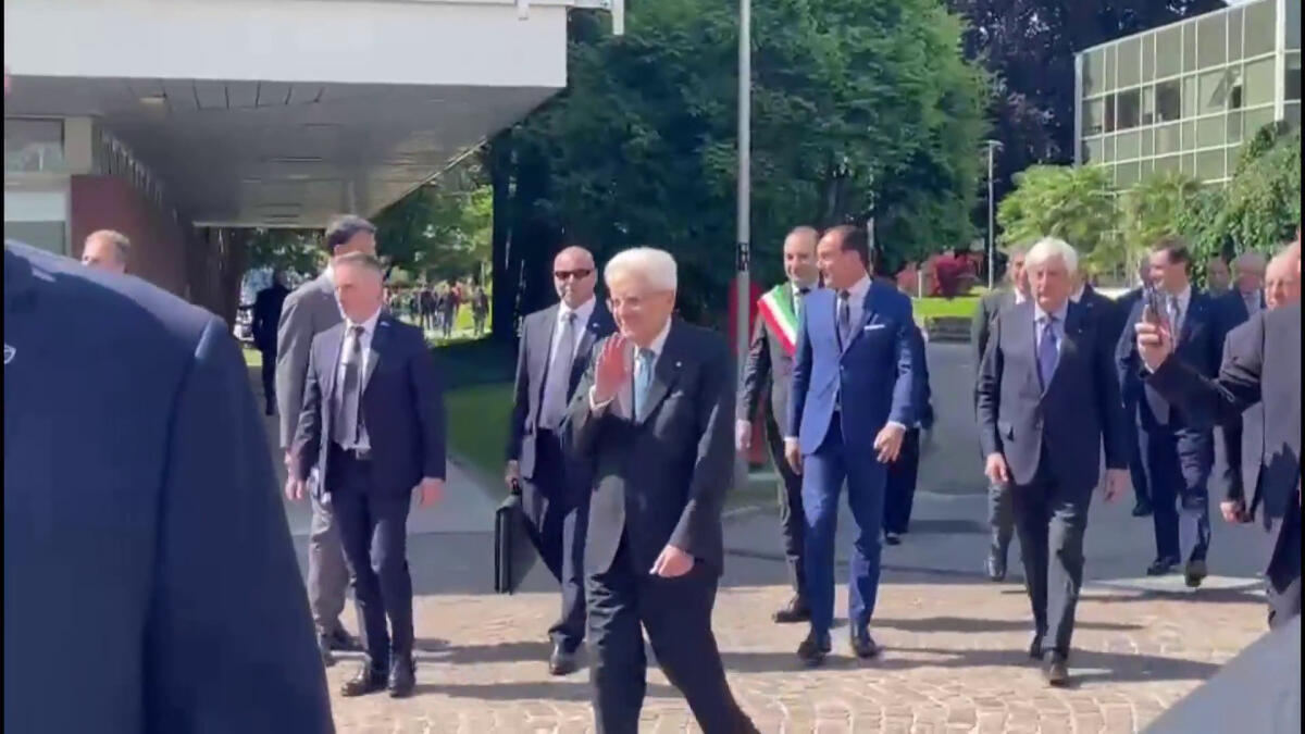 Mattarella è arrivato all'Itcilo di Torino, le immagini - 