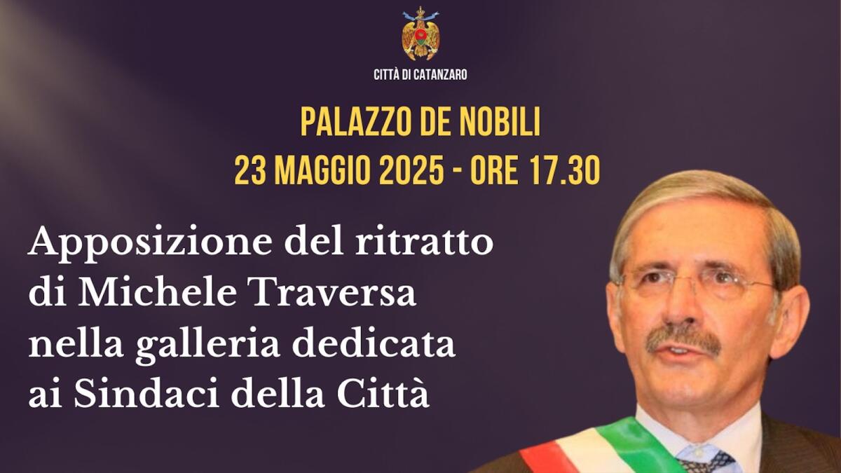 Catanzaro - Il ritratto di Michele Traversa nella galleria dei Sindaci - 