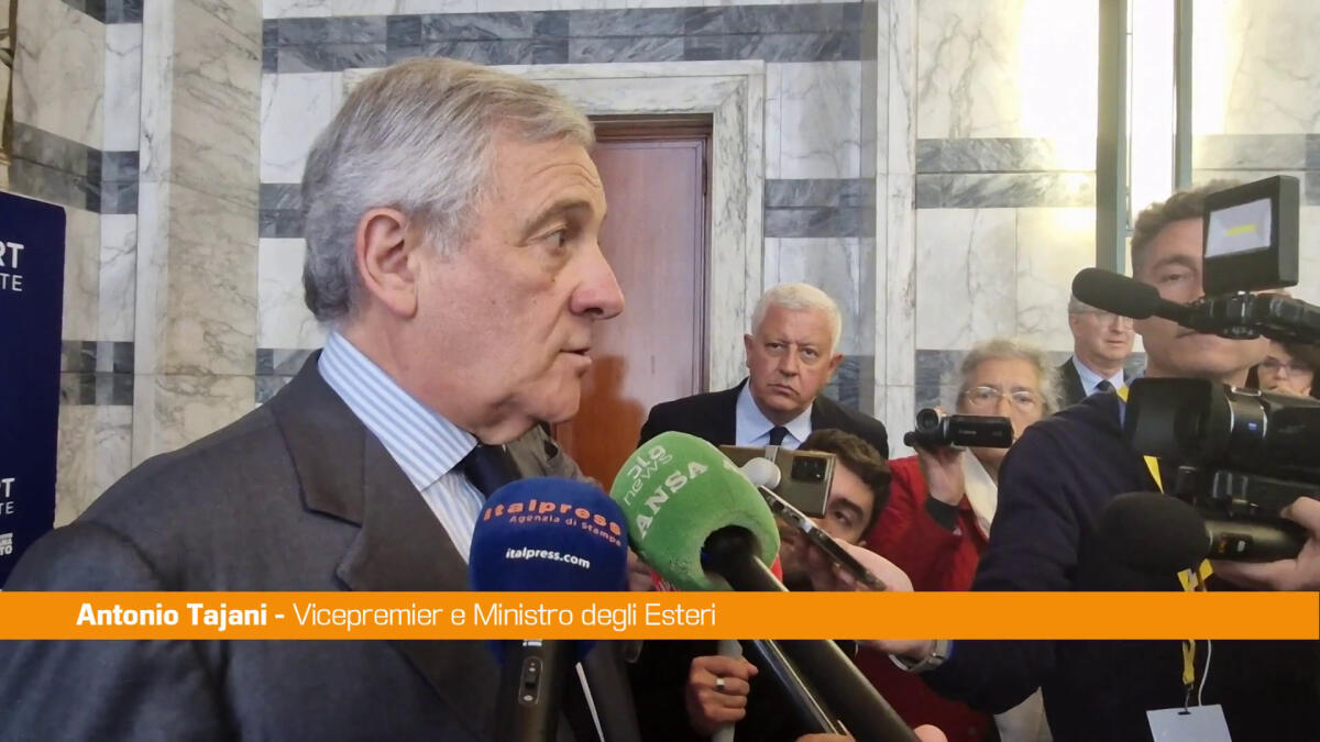 Tajani "L'Italia è impegnata per favorire la pace a Gaza" -