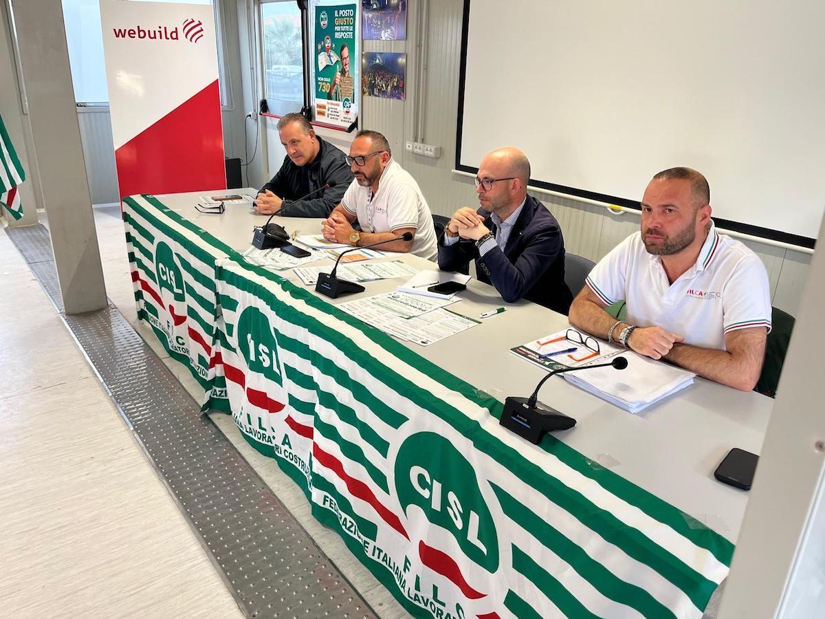 Villapiana - Filca Calabria e Ust Cosenza su Cantiere 106: «Valorizzare contrattazione e sicurezza sul lavoro» -