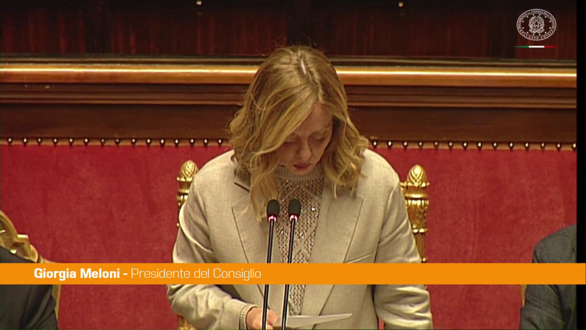 Meloni "Italia ed Europa devono rafforzare capacità difesa" - 