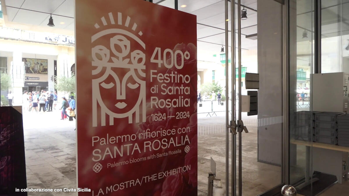 Al Parlamento maltese la mostra "Palermo rifiorisce con Santa Rosalia" -