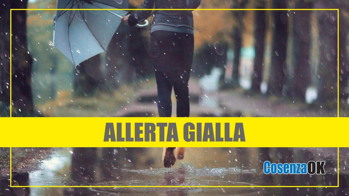 Cosenza, possibili piogge: c'è l'allerta meteo - 