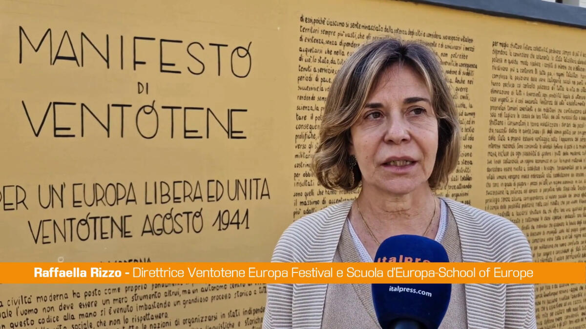 Ventotene, Rizzo "Fondamentale coinvolgere i giovani nel progetto Ue" -