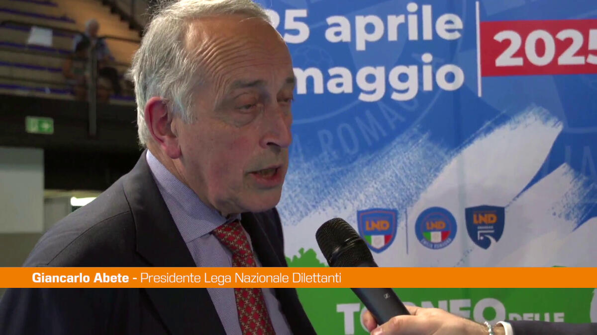 Torneo delle Regioni di calcio a 5, Abete "Per valorizzare i giovani" -