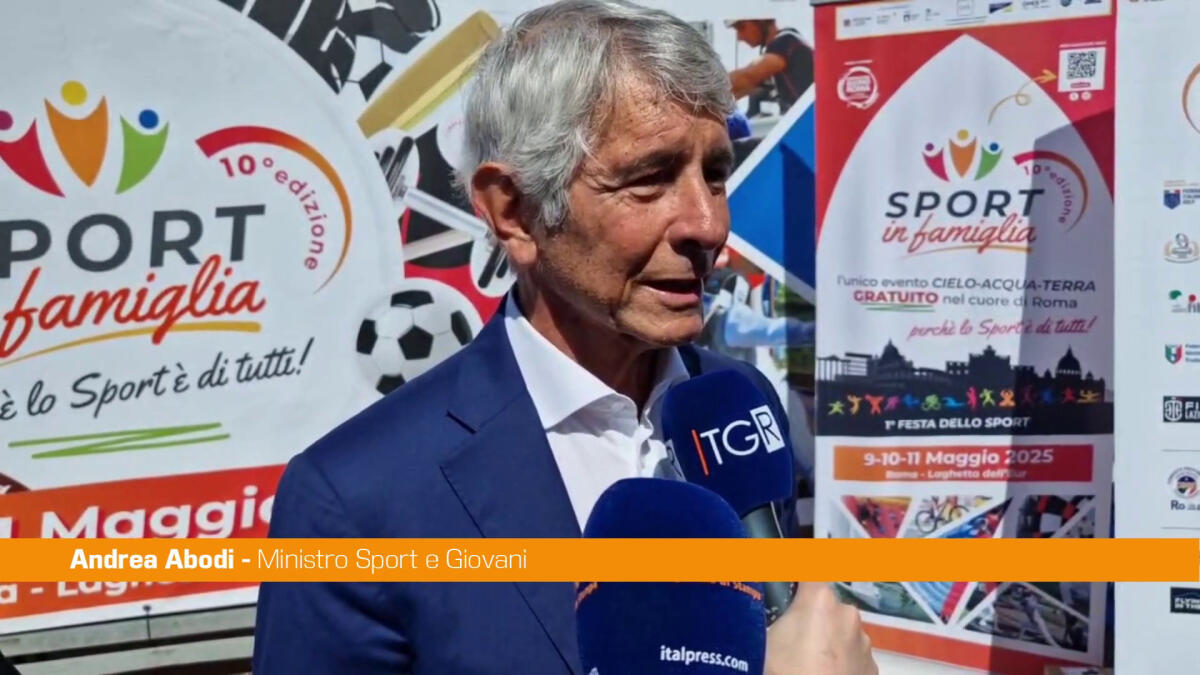 "Sport in famiglia", Abodi "Progetto da moltiplicare" -