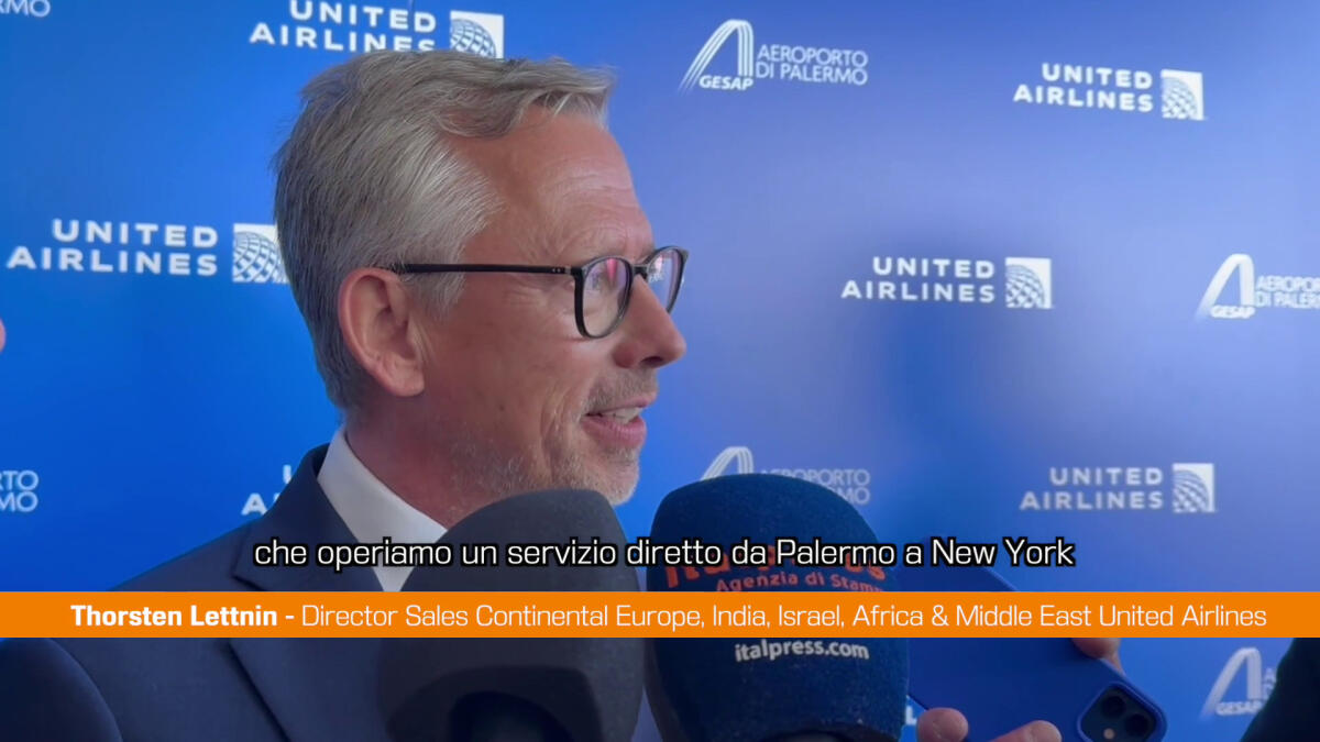 Lettnin (United Airlines) “Felici di collegare Palermo e New York" - 