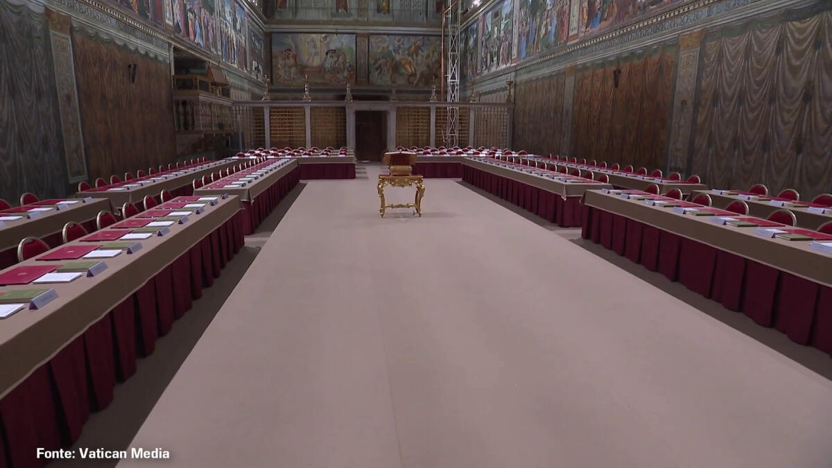 Cappella Sistina, tutto pronto per il Conclave -
