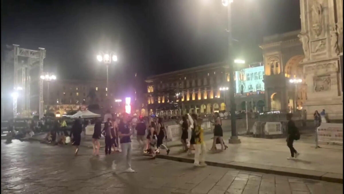 Niente festa Inter, piazza Duomo si svuota dopo la sconfitta col Psg - 